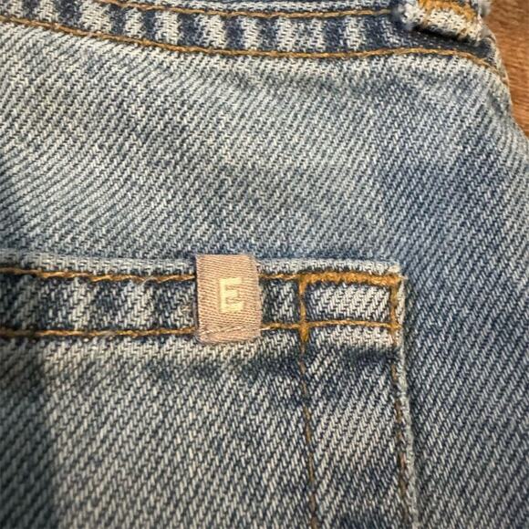 Everlane High Rise Summer Slouch Jeans 29 Button Fly Light Wash Cropped - Picture 3 of 10